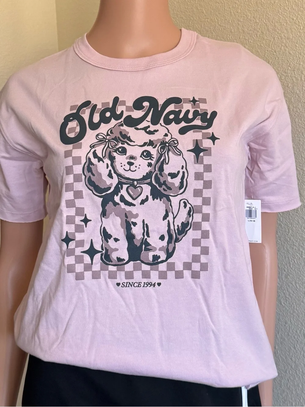 Old Navy Oversized Short-Sleeve LogoGraphic Raw-Edge T-Shirt for Girls, 2XL
